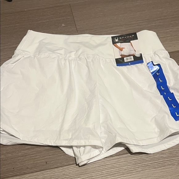 Spyder Women's White Athletic Shorts - Picture 1 of 8
